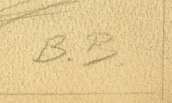 Ватагин Василий Алексеевич (1884–1969) «Горные козлы». Начало 1930-х. Бумага, графитный карандаш, 22,2x32 см.