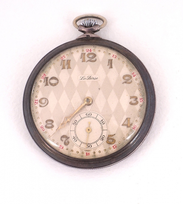 Карманные часы. Германия, La Birse. Начало ХХ века. Корпус: серебро. Диаметр 4,8 см.