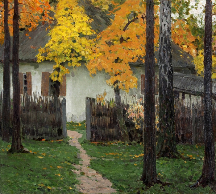 Соколов Владимир Иванович (1872–1946) «Осень». 1893. Холст, масло, 56,8x64,3 см.