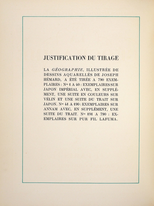 [Уроки географии для взрослых] География, иллюстрированная и комментированная Жозефом Эмаром. [На фр. яз.] Париж: Javal et Bourdeaux, 1928.