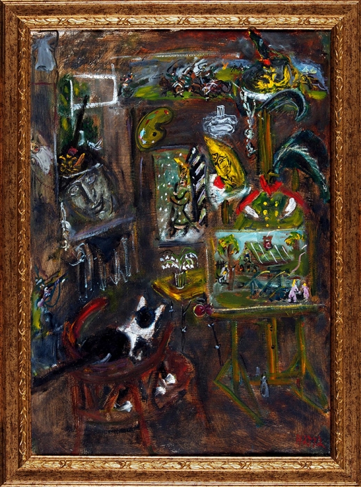 Конышева Натта Ивановна (род. 1935) «У Чагадаева». 2011. Оргалит, масло, 70x49 см.