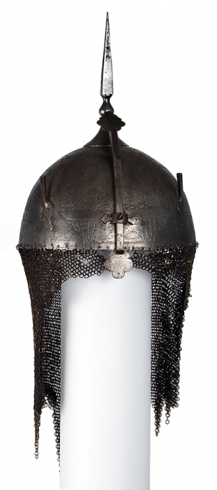 Шлем в индо-персидском стиле (кулах-худ) образца XVIII в. [Б.м., XVIII в.].