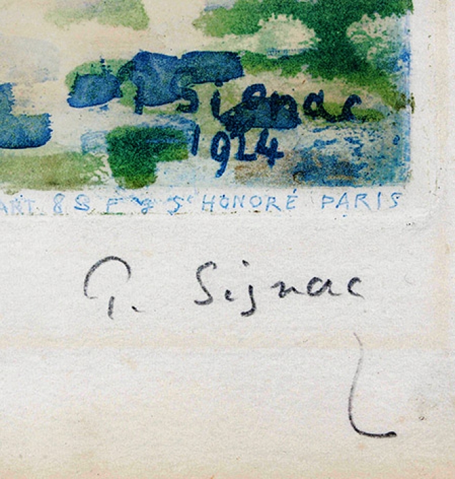 Синьяк Поль (Paul Signac) (1863–1935) «Ля Рошель». 1925. Бумага, цветная автолитография, 56x73,5 см (в свету).
