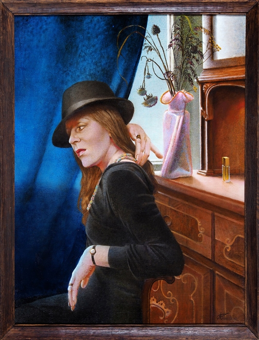 Глытнева Тамара Васильевна (1948–1988) «Женский портрет». 1985. Холст, масло, 80x60 см.