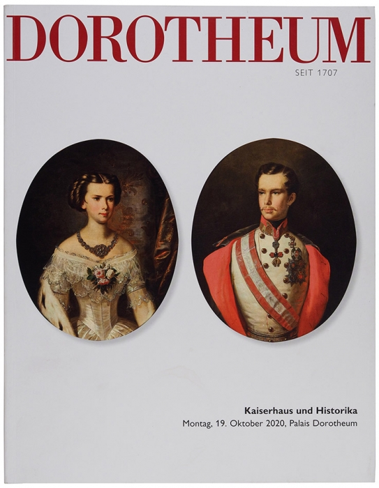 Dorotheum. Императорский дом и исторические предметы. Каталог, 19 октября 2020 г. [Dorotheum. Kaiserhaus und Historika. На нем. и англ. яз.]. Австрия, 2020.