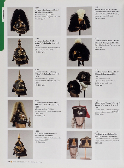 Два каталога аукционного дома Sotheby’s. Королевский дом Ганновера. В III т. Т. I, III. Каталоги аукциона 5 — 15 октября 2005 г. [Sotheby’s. The royal house of Hanover]. Ганновер, 2005.