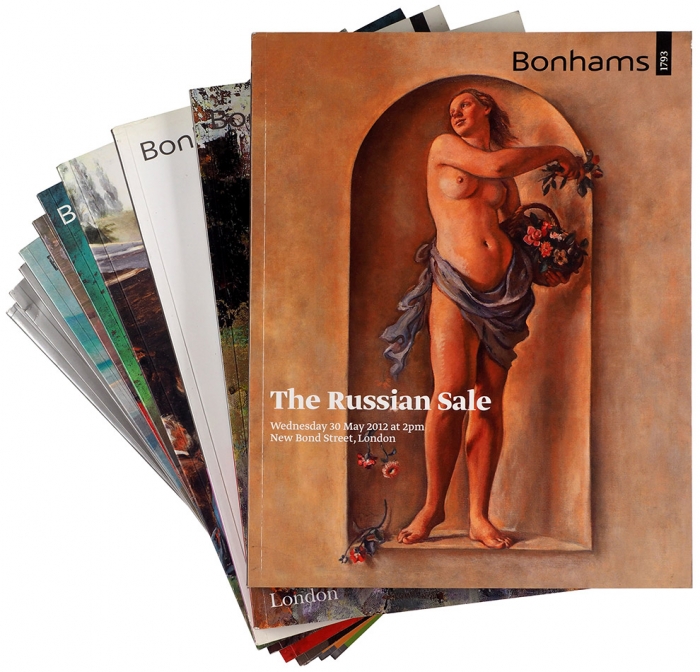11 каталогов русского искусства аукционного дома Bonhams [на англ. яз.]. Лондон, 1997-2012.
