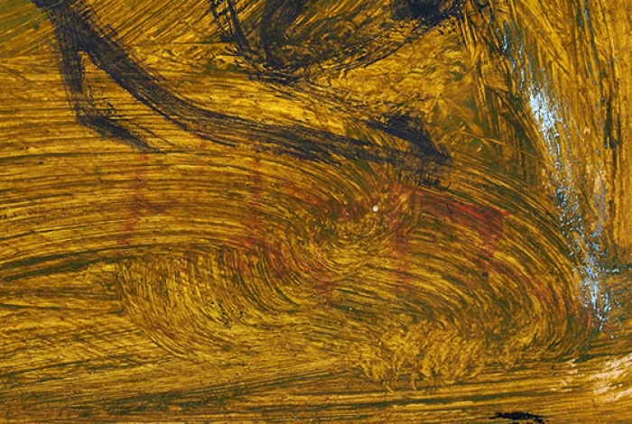 Конышева Натта Ивановна (род. 1935) «Выставка». 2006. Оргалит, масло, 47x30 см.