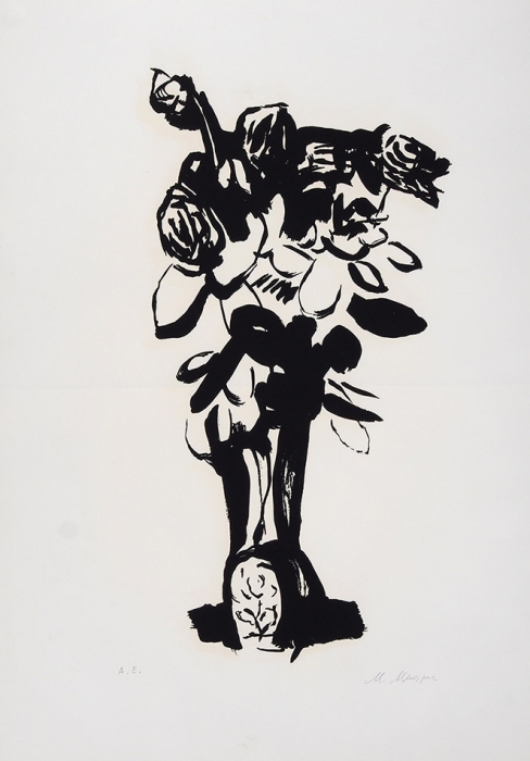 Митурич Май Петрович (1925–2008) Из серии «Розы». 1989. Бумага, шелкография, 73x51 см.